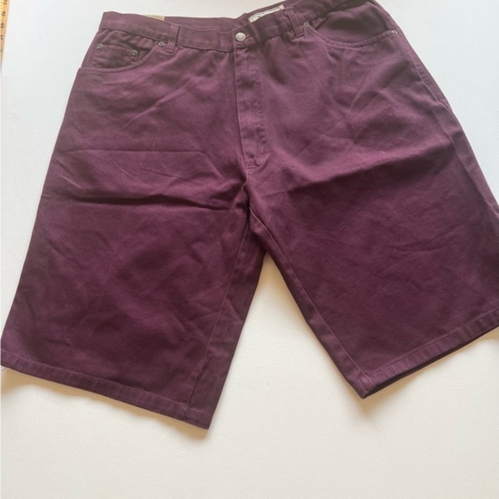 NWT Vintage Premium Mens Jean Short 42x11 12" Wide Leg (D3)